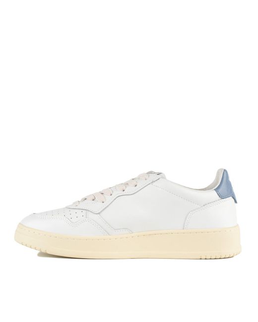 Autry Sneakers Medalist Low In White Leather And Tempest for men
