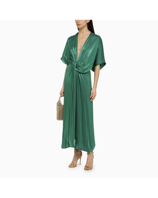 Costarellos Roana Green Midi Dress
