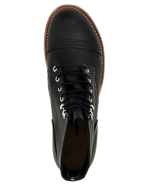 Red Wing Black 'Iron Ranger' Ankle Boots for men