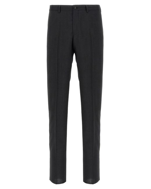 Pal Zileri Black Wool Pants for men