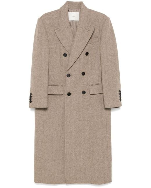 DUNST Natural Wool Double-Breasted Coat