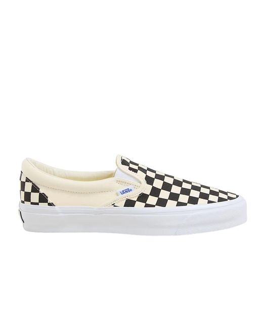 Vans White Slip-On Reissue 98 Checkerboard Shoes