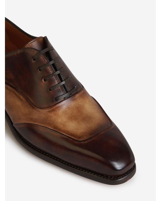Bontoni Brown Applauso Leather Shoes for men