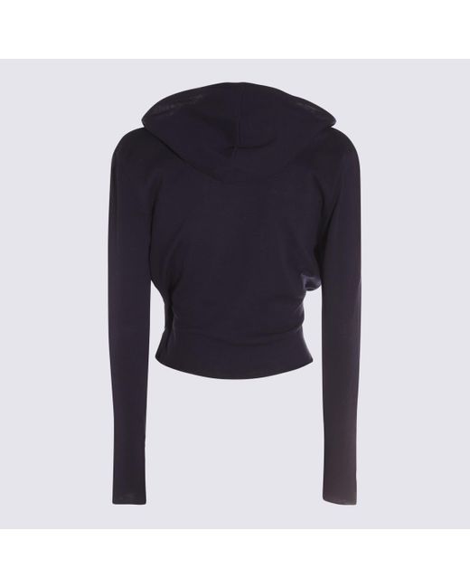 Add Dark Blue Cotton Knitwear