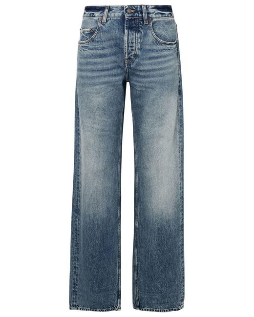 Saint Laurent Blue Cotton Jeans
