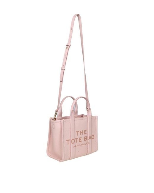 Marc Jacobs Pink The Leather Crossbody Tote Bag