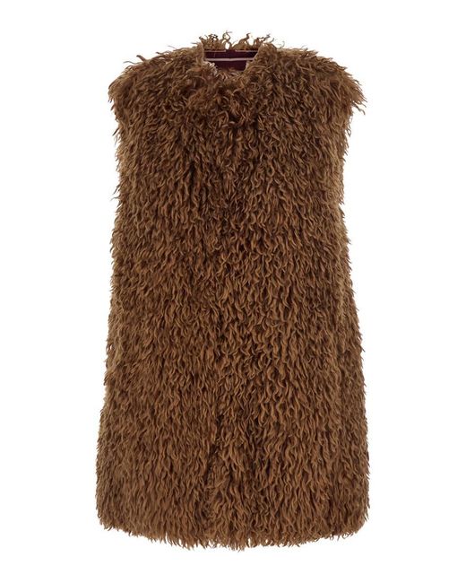 Seafarer Brown 'Monny' Vest With Open Front