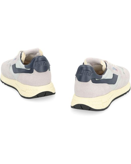 Autry White Reelwind Low-Top Sneakers for men