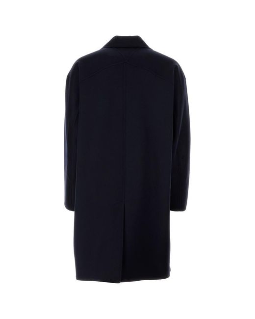 Bottega Veneta Blue Single Breasted Coat for men