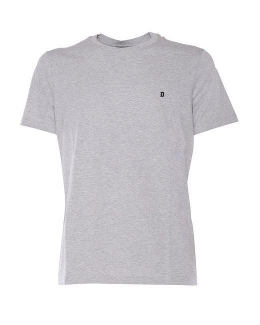 Dondup Gray T-Shirt M/C for men