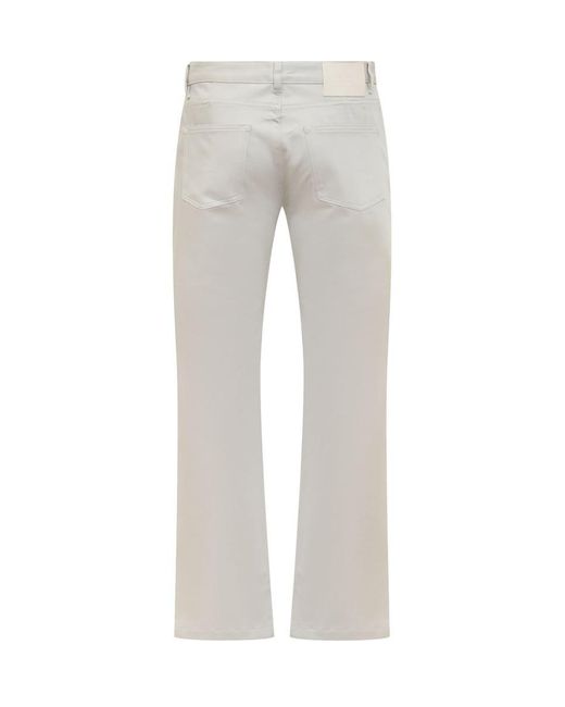 AMI White Ami Alexandre Mattiussi Cotton Trousers for men