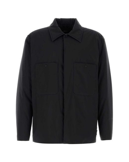 Herno Black Midnight Blue Nylon Padded Jacket for men