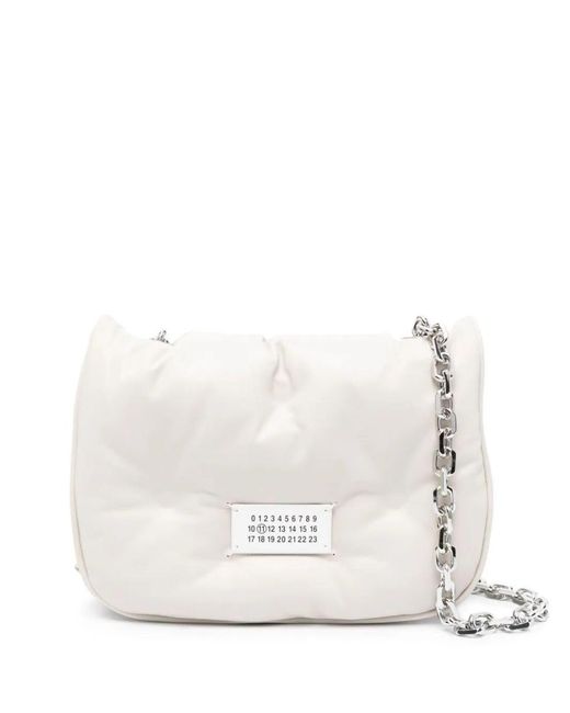 Maison Margiela White Glam Slam Flap Small Bags