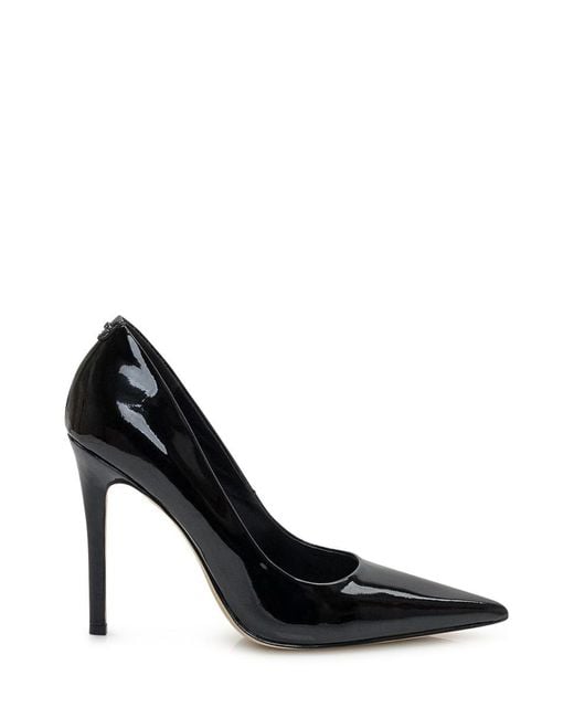 Michael Kors Black Pointed Pumps In Patent Leather