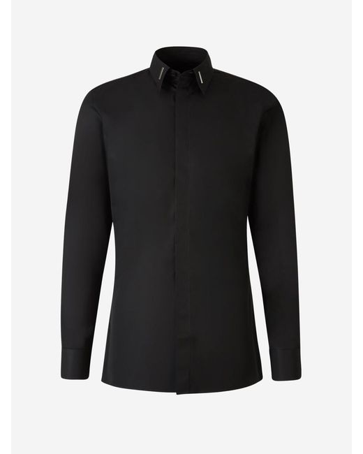 Givenchy Black Poplin Shirt for men