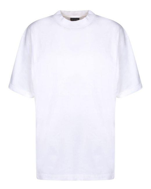 Balenciaga White T-Shirts