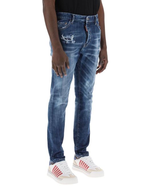 DSquared² Blue "dark 70's Wash Cool Guy Jeans for men