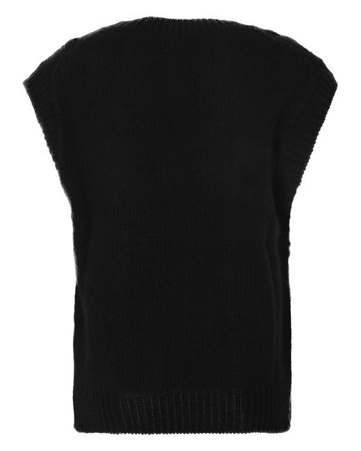 TOOK Black Knitted Vest