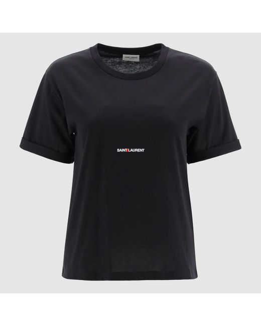 Saint Laurent Black T-Shirts And Polos for men