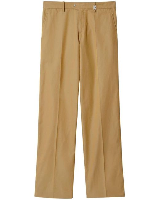 Burberry Natural Cotton Trousers for men
