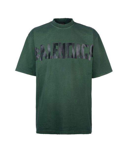 Balenciaga Green T-Shirt for men