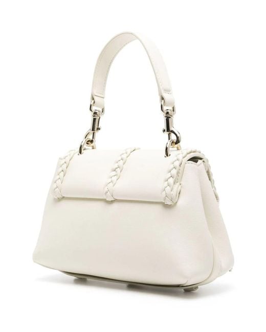 Chloé White Small Penelope Leather Shoulder Bag