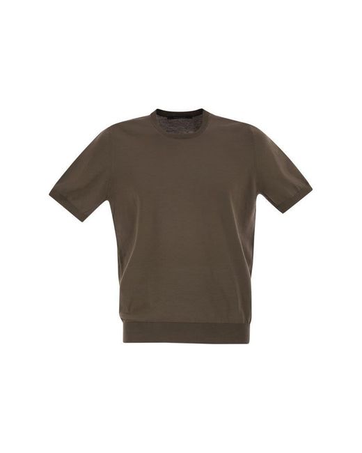 Tagliatore Multicolor Basic Short-Sleeved Cotton T-Shirt for men