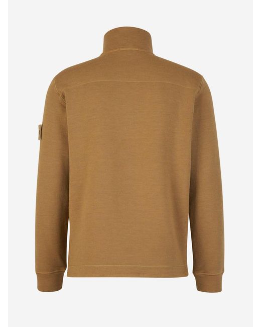 Stone Island Brown Ghost Plush Sweater for men