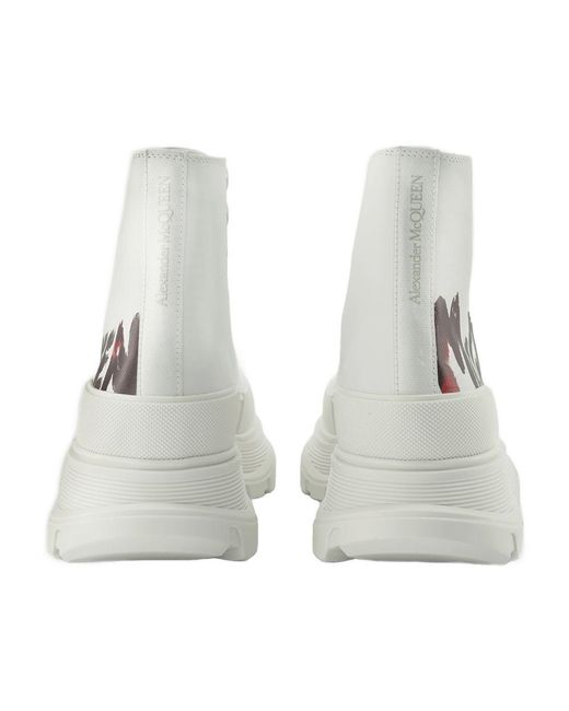 Alexander McQueen Gray Tread Slick Sneakers for men