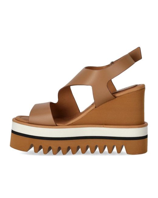 Paloma Barceló Brown Zarine Camel Wedge Sandal