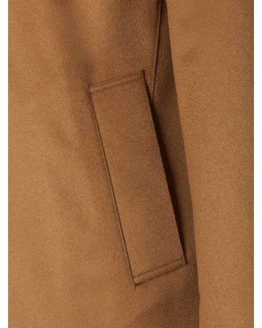 KIRED Brown Reversible Cashmere Coat for men
