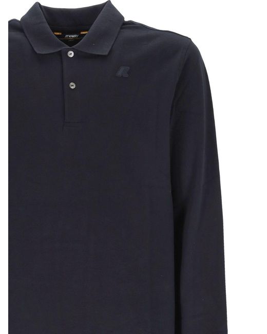 K-Way Blue T-Shirts And Polos