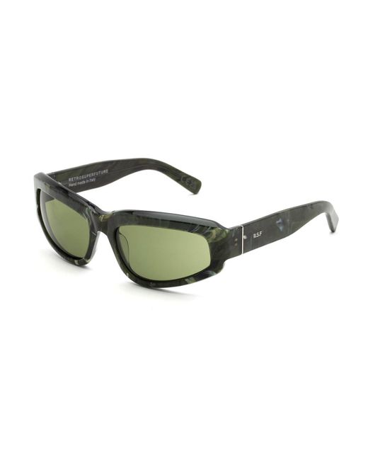 Retrosuperfuture Green Motore Tartaruga Sunglasses