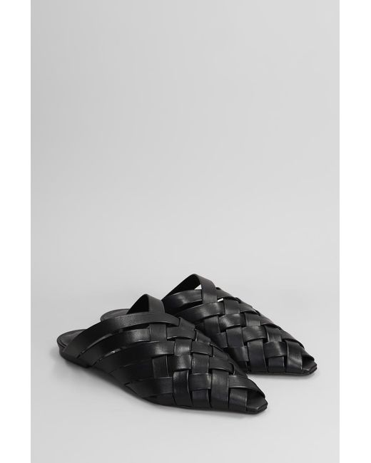 Carrano Black Slipper-mule