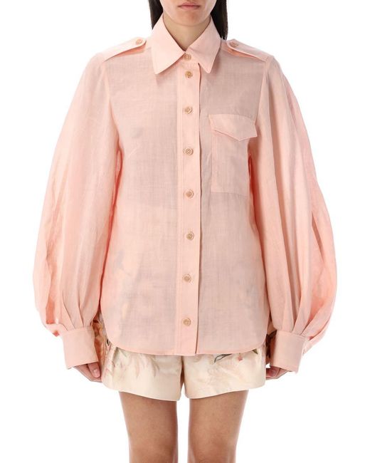 Zimmermann Pink Utility Shirt