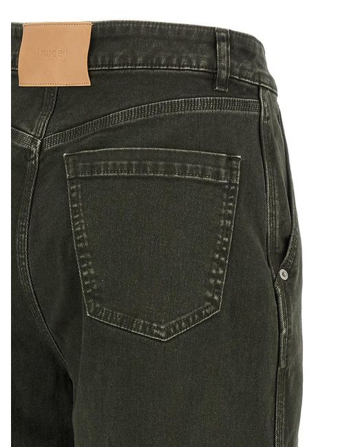 Nude Green Wide Leg Jeans