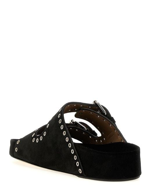 Isabel Marant Black 'Lennyo' Sandals