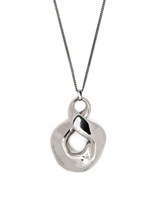 Alexander McQueen Metallic Oversize-pendant Necklace