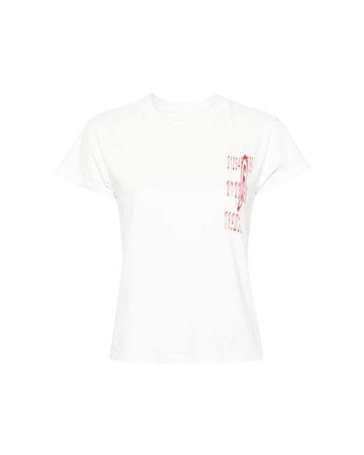 MM6 by Maison Martin Margiela White Mm6 T-Shirt