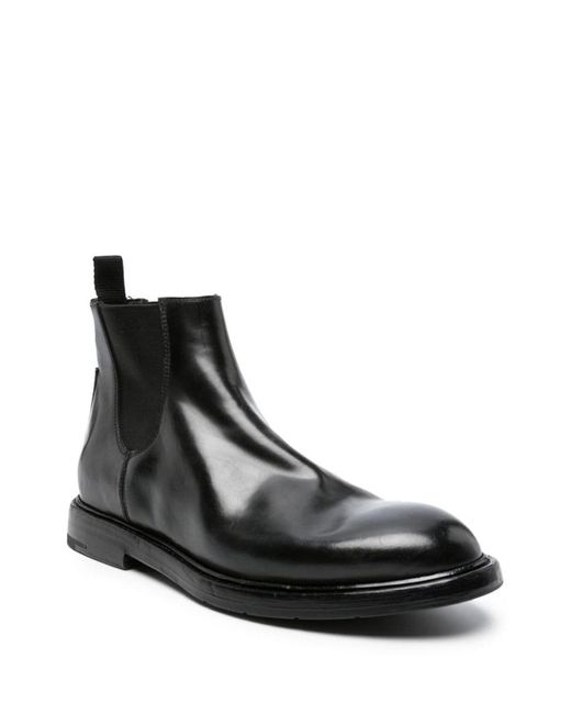 Premiata Black Flat Shoes for men