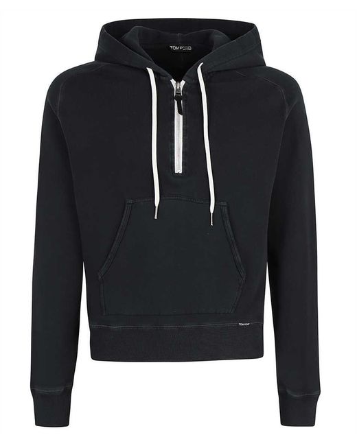 Tom Ford Blue Edy Hooded Wool Sweater for men