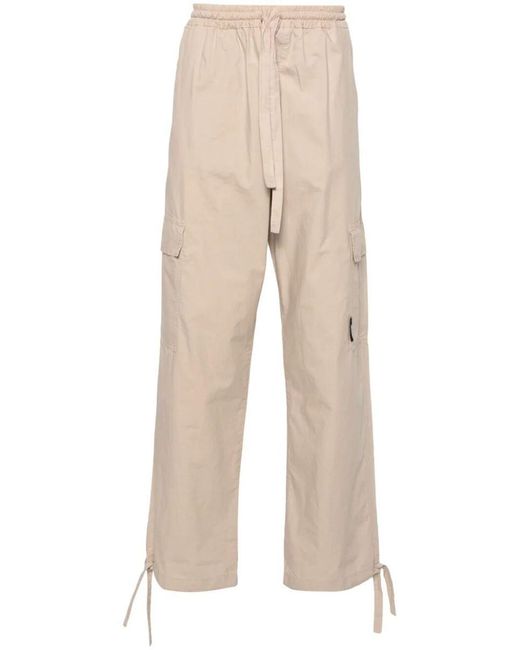 MSGM Natural Cargo Pants Clothing for men