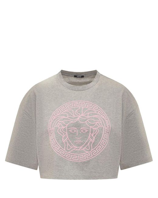 Versace Gray T-shirts And Polos