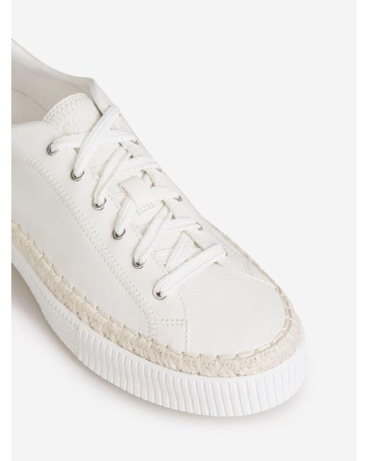 Chloé White Leather Nama Sneakers