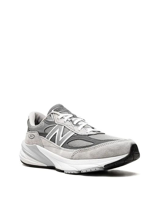 New Balance White 990 Sneakers Shoes for men