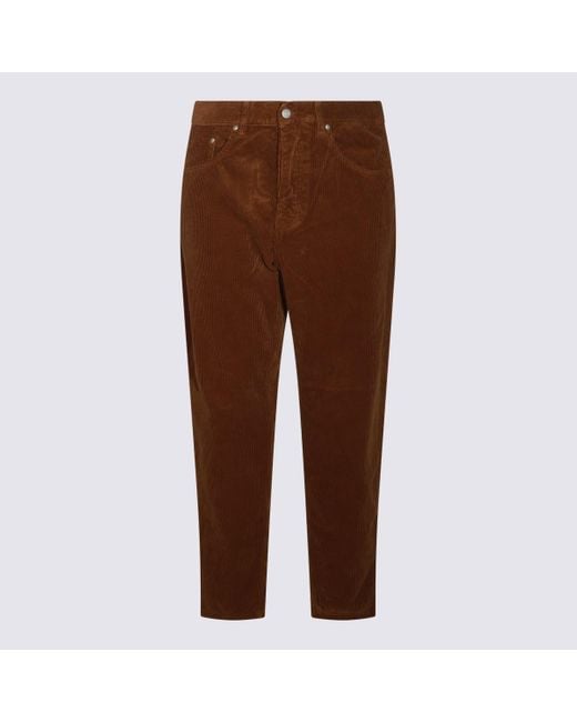 Carhartt Brown Cotton Pants for men