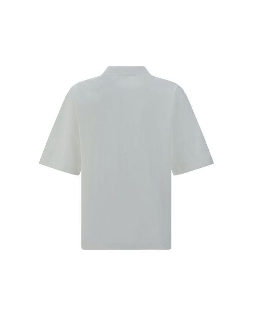 Marni Gray Cotton Polo Shirt for men