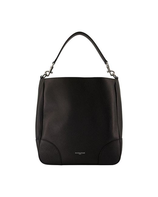 Maison Kitsuné Black Boogie Shoulder Bag