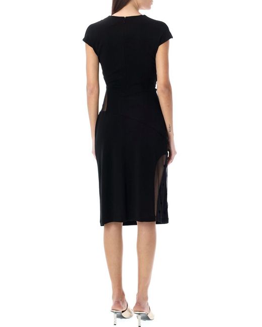 Givenchy Black Cut-out Midi Dress