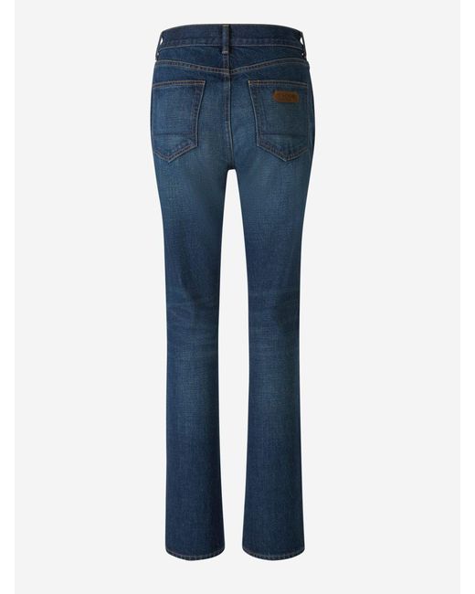 Tom Ford Blue Straight Fit Jeans